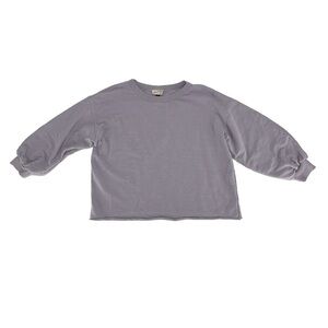 Universal Thread Purple 3/4 Balloon Sleeve Crop Sweatshirt Size Large Women’s